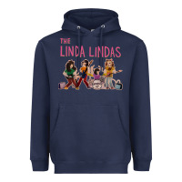 Navy growing up   the linda lindas Heavyweight Hoodie - linhVisuals