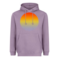 Lavender retro sunset Heavyweight Hoodie - linhVisuals