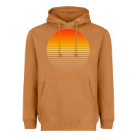 Meerkat retro sunset Heavyweight Hoodie - linhVisuals