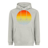 Moon Dust retro sunset Heavyweight Hoodie - linhVisuals