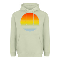 Matcha retro sunset Heavyweight Hoodie - linhVisuals