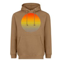 Toasted Coconut retro sunset Heavyweight Hoodie - linhVisuals