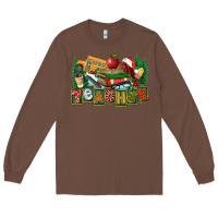 Chestnut Christmas Teacher Long Sleeve Tee - FaDigitalArtStudio
