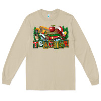 Mushroom Christmas Teacher Long Sleeve Tee - FaDigitalArtStudio