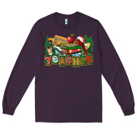 Plum Christmas Teacher Long Sleeve Tee - FaDigitalArtStudio