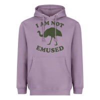 Lavender funny not emu sed emu   not amused ostrich bird Heavyweight Hoodie - linhVisuals