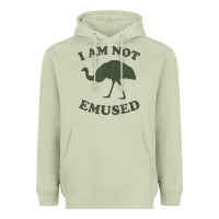 Matcha funny not emu sed emu   not amused ostrich bird Heavyweight Hoodie - linhVisuals