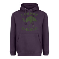 Plum funny not emu sed emu   not amused ostrich bird Heavyweight Hoodie - linhVisuals