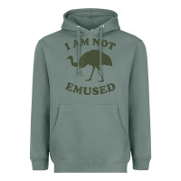 Sage funny not emu sed emu   not amused ostrich bird Heavyweight Hoodie - linhVisuals