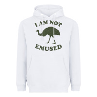 White funny not emu sed emu   not amused ostrich bird Heavyweight Hoodie - linhVisuals
