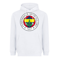 White fenerbahçe Heavyweight Hoodie - linhVisuals