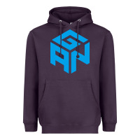 Plum gancube Heavyweight Hoodie - linhVisuals