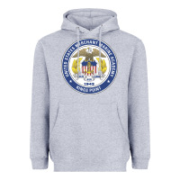Heather Grey United States Merchant Marine Academy Heavyweight Hoodie - linhVisuals