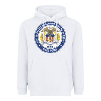 White United States Merchant Marine Academy Heavyweight Hoodie - linhVisuals