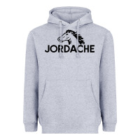 Heather Grey jordache Heavyweight Hoodie - linhVisuals