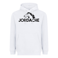 White jordache Heavyweight Hoodie - linhVisuals