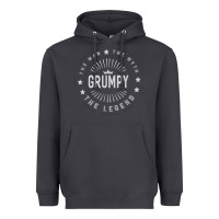 Graphic 365 Grumpy The Legend Men Funny Gift Heavyweight Hoodie | Teevron