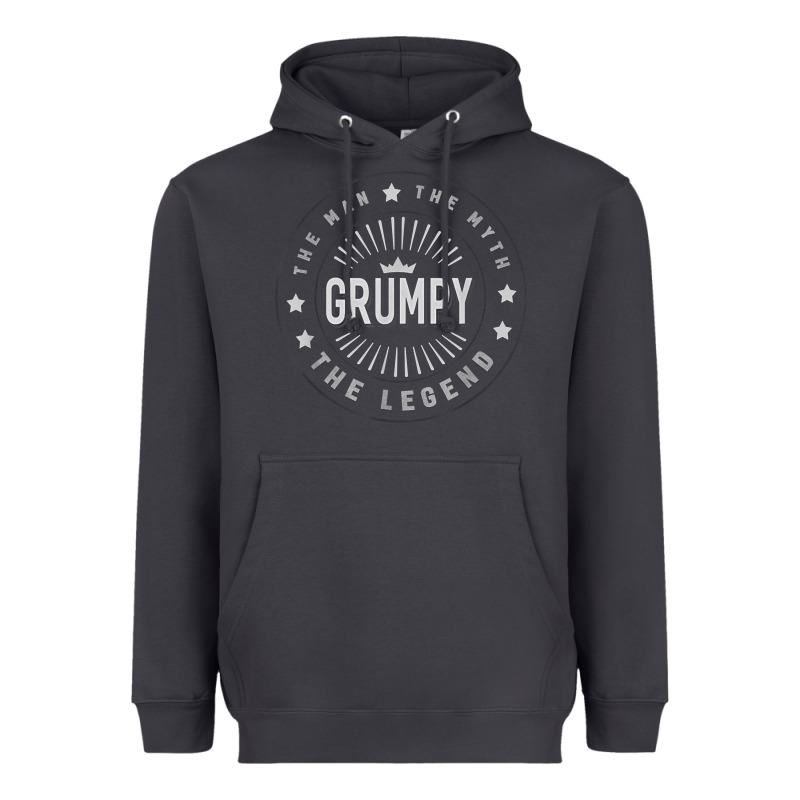 Graphic 365 Grumpy The Legend Men Funny Gift Heavyweight Hoodie by linhVisuals | Teevron