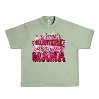 Oil Green My favorite calls me mama Mother's Day Urban Heavy Tee - FaDigitalArtStudio