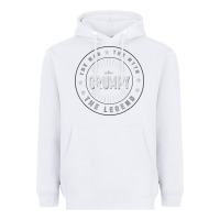 White graphic 365 grumpy the legend men funny gift Heavyweight Hoodie - linhVisuals