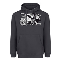 Smoke guernica artwork Heavyweight Hoodie - linhVisuals