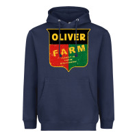 Navy oliver farm Heavyweight Hoodie - linhVisuals