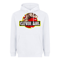 White clever girl Heavyweight Hoodie - linhVisuals