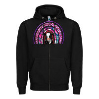 Black rainbow cow Zipper Hoodie - AdoDesignShop