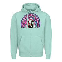Seafoam rainbow cow Zipper Hoodie - AdoDesignShop