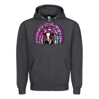 Smoke rainbow cow Zipper Hoodie - AdoDesignShop