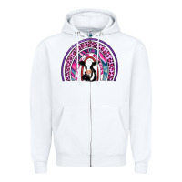 White rainbow cow Zipper Hoodie - AdoDesignShop