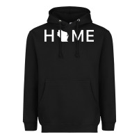 Black home in wisconsin love u.s Heavyweight Hoodie - linhVisuals
