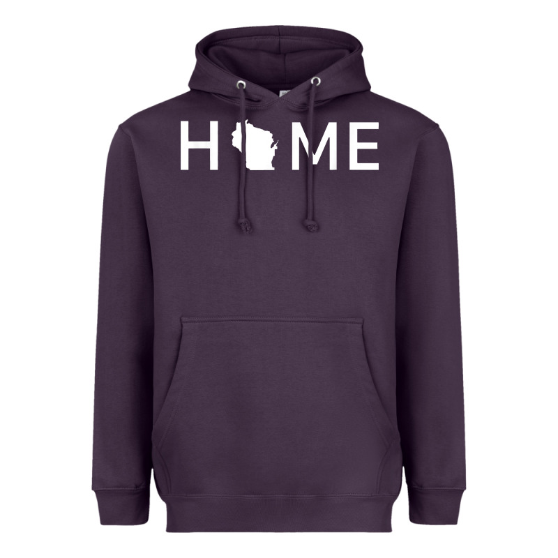 Home In Wisconsin Love U.s Heavyweight Hoodie by linhVisuals | Teevron