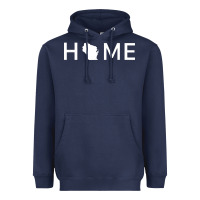 Navy home in wisconsin love u.s Heavyweight Hoodie - linhVisuals