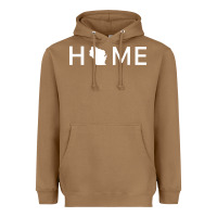 Toasted Coconut home in wisconsin love u.s Heavyweight Hoodie - linhVisuals