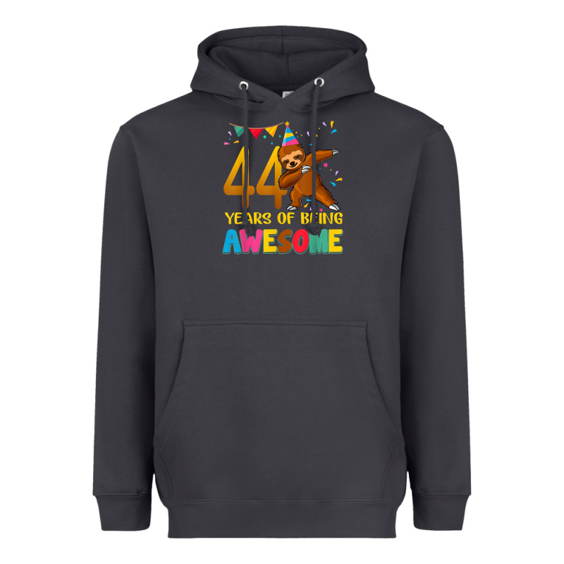 44 Years Old Birthday Sloth Dabbing 44th Birthday Sloth Heavyweight Hoodie by linhVisuals | Teevron