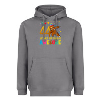 Storm 44 years old birthday sloth dabbing 44th birthday sloth Heavyweight Hoodie - linhVisuals