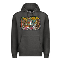 Charcoal Heather mama western Premium Hoodie - RacoonDesign