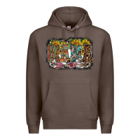 Coffee mama western Premium Hoodie - RacoonDesign