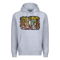 Heather Grey mama western Premium Hoodie - RacoonDesign