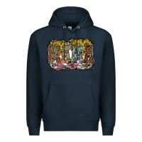 Navy mama western Premium Hoodie - RacoonDesign