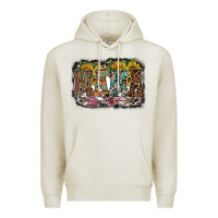 Oatmeal Heather mama western Premium Hoodie - RacoonDesign