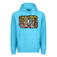 Ocean Blue mama western Premium Hoodie - RacoonDesign