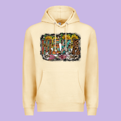Mama Western Premium Hoodie Designed By Racoondesign