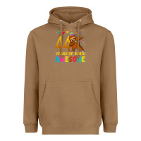 Toasted Coconut 44 years old birthday sloth dabbing 44th birthday sloth Heavyweight Hoodie - linhVisuals