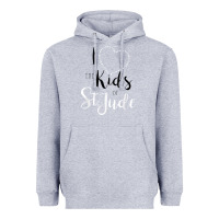 Heather Grey i love and heart the kids of st jude shirt for runners Heavyweight Hoodie - linhVisuals