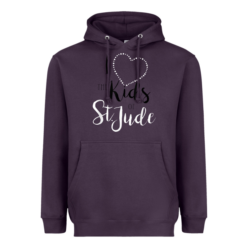 I Love And Heart The Kids Of St Jude Shirt For Runners Heavyweight Hoodie by linhVisuals | Teevron