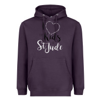 Plum i love and heart the kids of st jude shirt for runners Heavyweight Hoodie - linhVisuals
