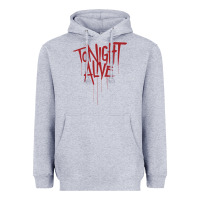 Heather Grey tonight alive Heavyweight Hoodie - linhVisuals