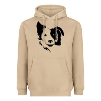 Mushroom dog, collie, dogs, collies, border collies, puppy, sheepdog Heavyweight Hoodie - linhVisuals